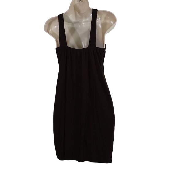 Boohoo Brown Bodycon Sheath Dress Women Size 12 Sleeveless Keyhole Partywear NEW - Picture 3 of 10